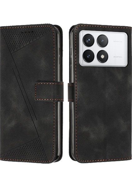 Xiaomi Redmi Için Kılıf K70/K70 Pro Pu Deri Darbeye Kapak Kapak Yan (Yurt Dışından)