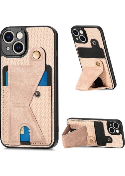 IPhone 13 Için Kılıf Kart Sahibi Braketi Manyetik Tasarım Standı Fonksiyonu (Yurt Dışından)