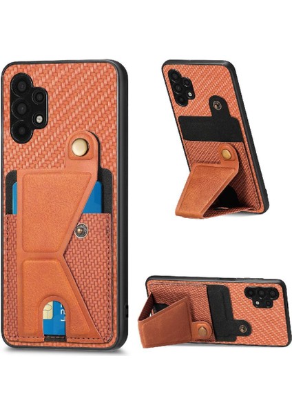 Samsung Galaxy A32 5g Manyetik Tasarım Cardholder Braketi Standı Için Kılıf (Yurt Dışından)