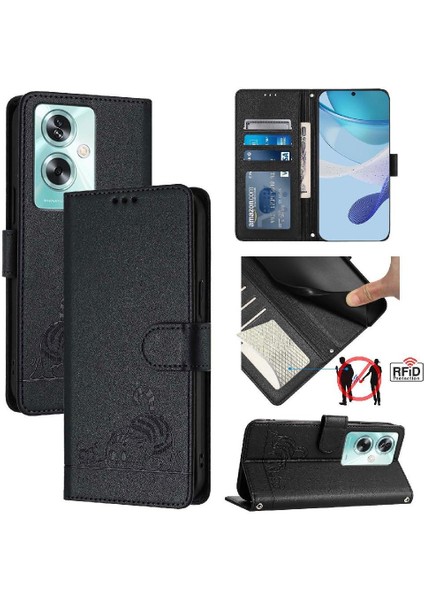 Oneplus Nord N30 Se 5g Kedi Rfıd Kart Yuvası Tutucu Kickstand Cüzdan Için Kılıf (Yurt Dışından)