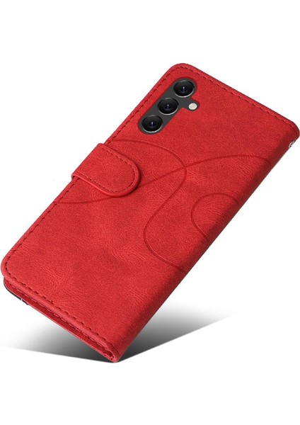 Samsung Galaxy A05S Iki Renkli Dikiş Pu Deri Flip Folio Için Kılıf (Yurt Dışından) indirimleri