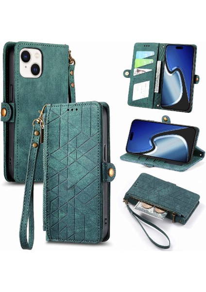 IPhone 15 Için Flip Case Artı Basit Iş Cüzdan Darbeye Kapak Çevirin (Yurt Dışından)