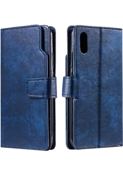 Xiaomi Redmi 9A 9 Kart Yuvaları Manyetik Pu Deri Cüzdan Kickstand (Yurt Dışından)