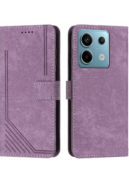 Xiaomi Redmi Için Not 13 Pro 4g Kart Ekleme Pu Deri Yan (Yurt Dışından)