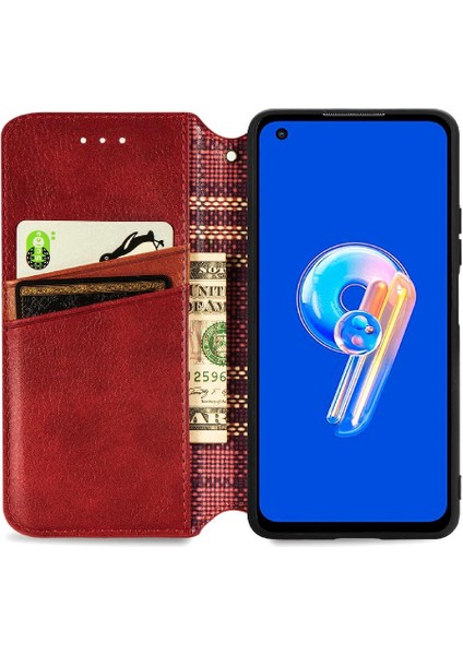 Asus Zenfone 9 Için Kılıf Cüzdan Fonksiyonu Moda Tasarım Deri Kılıf Flip (Yurt Dışından) indirimleri