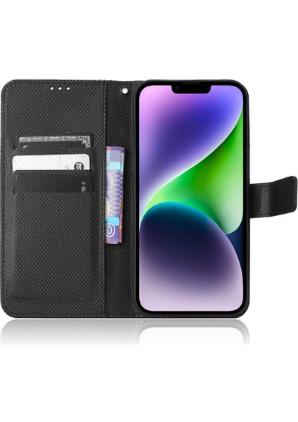 IPhone 15 Için Kılıf Artı Kart Tutucu Kapak Manyetik Cüzdan Kickstand (Yurt Dışından)