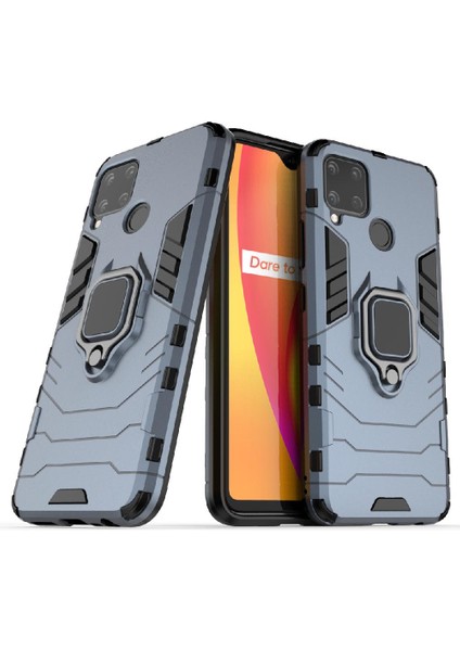 Realme C15 Darbeye Kapak Için Kılıf Kickstand Askeri Damla Koruma (Yurt Dışından) indirimleri