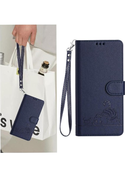Samsung Galaxy M52 5g Kart Yuvası Tutucu Için Kickstand Cüzdan Flip Kedi (Yurt Dışından)