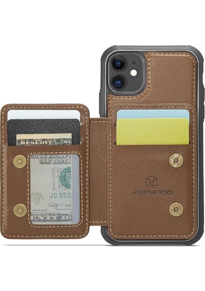 IPhone 11 Için Kılıf Manyetik Rfıd Engelleme Standı Fonksiyonu Ayrılabilir 2 (Yurt Dışından) indirimleri