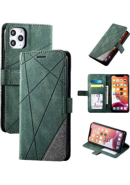 IPhone 11 Için Kılıf Pro Max Cüzdan Flip Folio Darbeye Kart Tutucu Pu (Yurt Dışından)