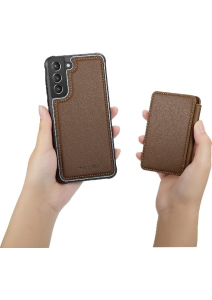 Samsung Galaxy S21 Standı Fonksiyonu Için Kılıf Ayrılabilir Cüzdan Rfıd 2 In (Yurt Dışından) fırsatları