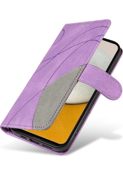 Samsung Galaxy A05S Iki Renkli Dikiş Pu Deri Flip Folio Için Kılıf (Yurt Dışından) indirimleri