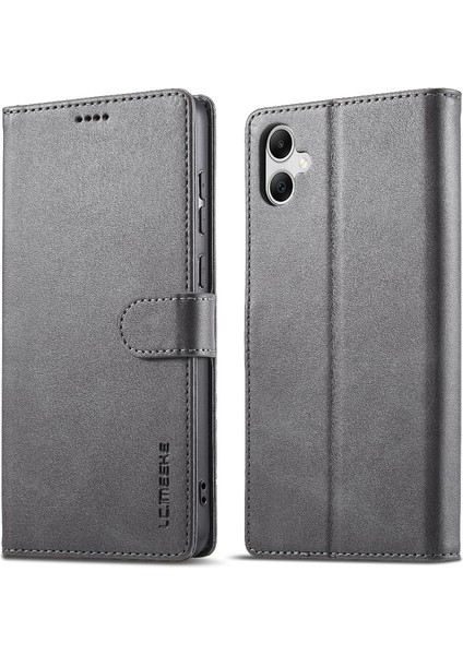 Samsung Galaxy A05 Kart Yuvaları Cüzdan Buzağı Doku Yatay Için Kılıf (Yurt Dışından)