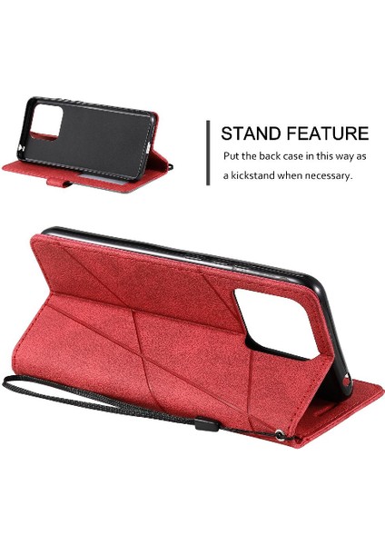 GX Boutique Xiaomi Redmi 10C Manyetik Pu Deri Kart Tutucu Kickstand Cüzdan (Yurt Dışından)