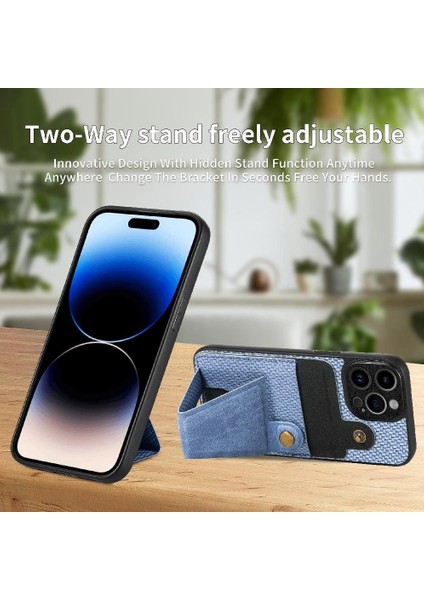 IPhone 14 Için Kılıf Pro Max Cardholder Standı Fonksiyonu Braketi Manyetik (Yurt Dışından)