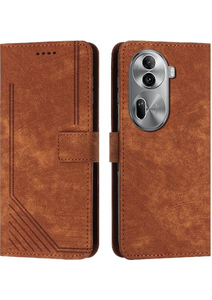 Oppo Oppo 11 Pro 5g Darbeye Kapak Çevirin Kart Ekleme Pu (Yurt Dışından)
