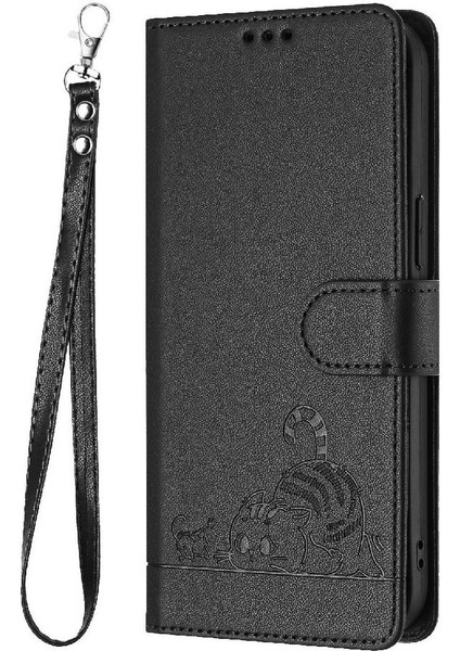 Oneplus 12 5g Kart Yuvası Tutucu Için Kılıf Kickstand Cüzdan Kapak Çevirin Kedi (Yurt Dışından)