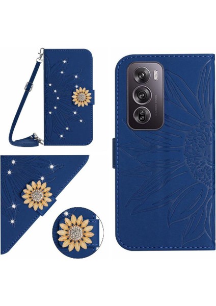 Oppo RENO12 Pro 5g Ayçiçeği Kickstand Koruyucu Deri Cüzdan Için Kılıf (Yurt Dışından)