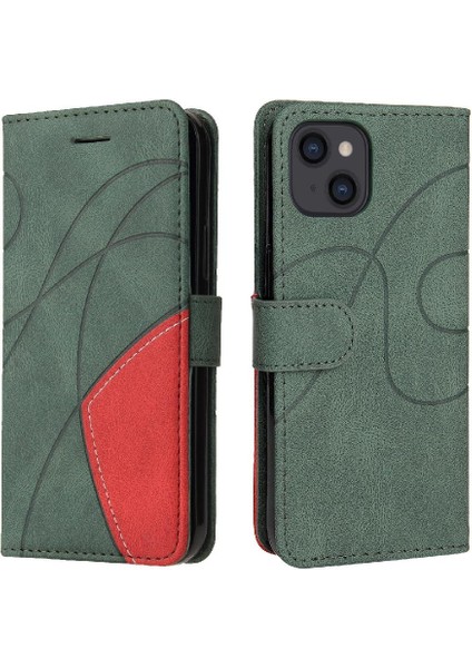 Kart Yuvası Standı ile IPhone 15 Pu Deri Flip Folio Kılıf (Yurt Dışından)