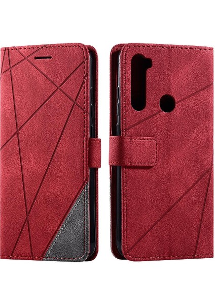 Xiaomi Redmi Not 8 Için Kılıf Manyetik Kart Tutucu Kickstand Darbeye Pu (Yurt Dışından)