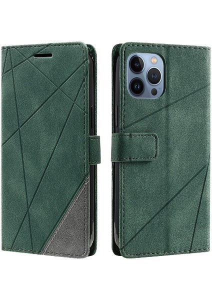 IPhone 14 Için Kılıf Pro Cüzdan Flip Folio Pu Deri Darbeye Kart Tutucu (Yurt Dışından)