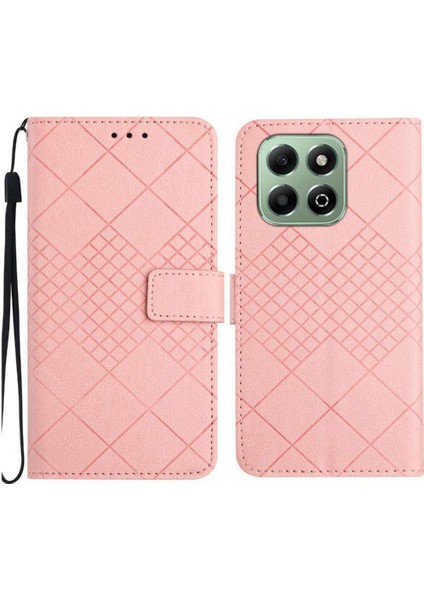 El Kayışı Kart Yuvası Standı ile Onur X6B Cüzdan Pu Deri Için Flip Case (Yurt Dışından)