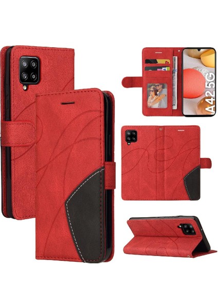 Kart Yuvası Standı ile Samsung Galaxy Case 5g Için Kılıf Pu Deri Flip Folio (Yurt Dışından)