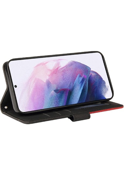 Samsung Galaxy S22 Artı Kickstand Koruyucu Pu Deri Flip Case (Yurt Dışından)