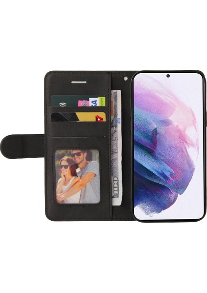 Samsung Galaxy S22 Artı Kickstand Koruyucu Pu Deri Flip Case (Yurt Dışından)