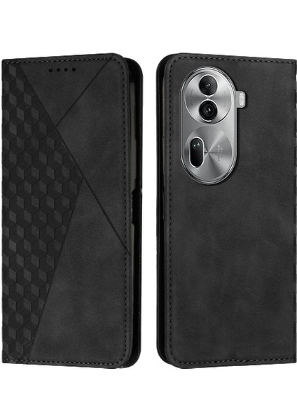 Oppo Oppo 11 Pro 5g Için Kılıf Yan Toka Pu Deri Tam Koruma Flip (Yurt Dışından)