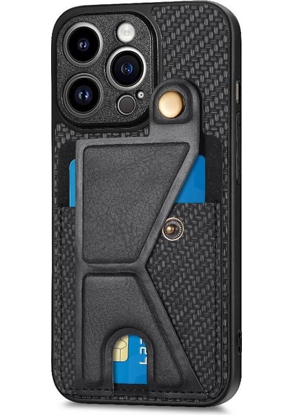 IPhone 14 Için Kılıf Pro Max Cardholder Standı Fonksiyonu Braketi Manyetik (Yurt Dışından)