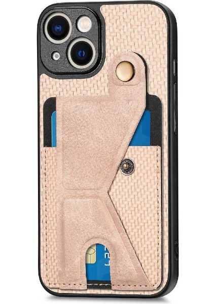 IPhone 14 Için Kılıf Artı Braketi Manyetik Tasarım Standı Fonksiyonu Kart Sahibi (Yurt Dışından)