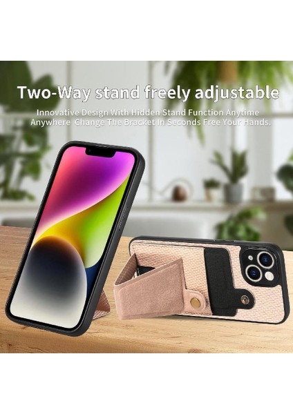 IPhone 14 Için Kılıf Artı Braketi Manyetik Tasarım Standı Fonksiyonu Kart Sahibi (Yurt Dışından)