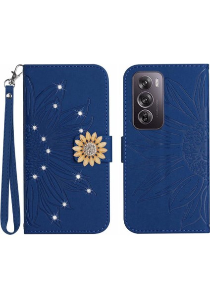 Oppo RENO12 Pro 5g Flip Cüzdan Kredi Kartı Için Kılıf Pu Deri Kapak Çevirin (Yurt Dışından)