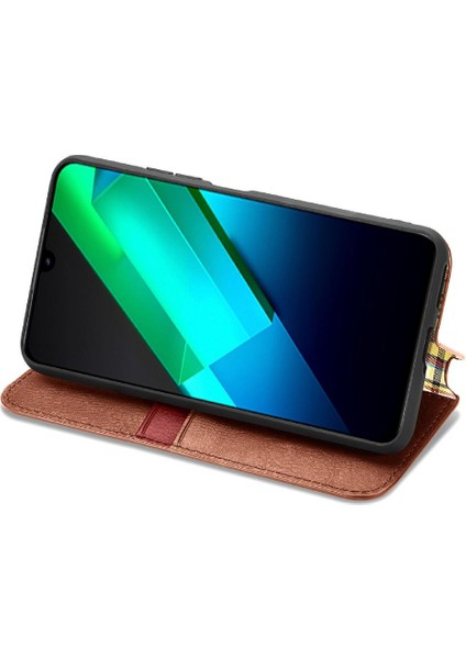 Infinix Not 12 Için Kılıf Deri Kılıf Cüzdan Fonksiyonu Kapak Çevirin Moda (Yurt Dışından)