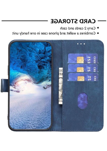 IPhone 15 Için Flip Case Artı Kart Yuvaları Tutucu Iş Çok Renkli Durumda (Yurt Dışından)