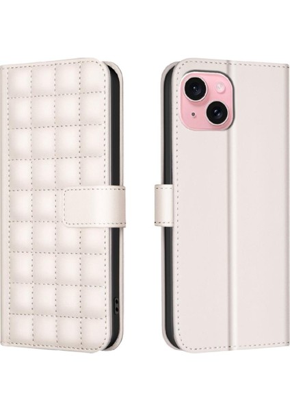 IPhone 13 Için Flip Case Kart Yuvaları Tutucu Iş Basit Tarzı Cüzdan Pu (Yurt Dışından)