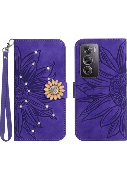 Oppo RENO12 Pro 5g Flip Cüzdan Kredi Kartı Için Kılıf Pu Deri Kapak Çevirin (Yurt Dışından)