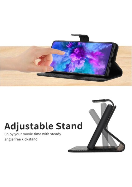 Oppo RENO12 Için Flip Case El Kayışı Manyetik Pu ile 5g Kart Yuvası Standı (Yurt Dışından) modelleri