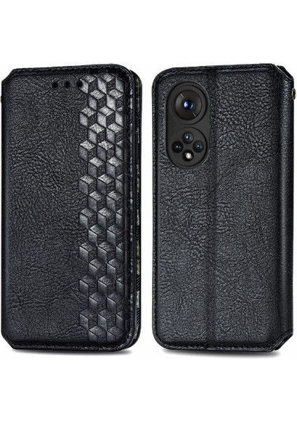 GX Boutique Huawei Onur Için Kılıf 50 Pro Moda Tasarım Deri Kılıf Kapak Çevirin (Yurt Dışından)