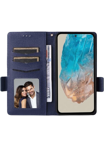 Samsung Galaxy M35 5g Pu Deri Manyetik Yan Toka Kart Için Flip Case (Yurt Dışından)