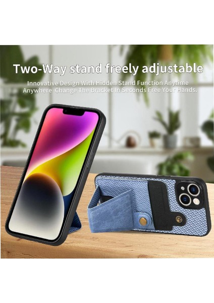 IPhone 14 Için Kılıf Artı Braketi Manyetik Tasarım Standı Fonksiyonu Kart Sahibi (Yurt Dışından)