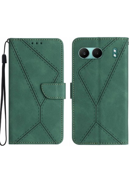Oneplus Nord 4 5g Için Kılıf Yumuşak Pu Deri Deri Cüzdan Dikiş Yüksek (Yurt Dışından)