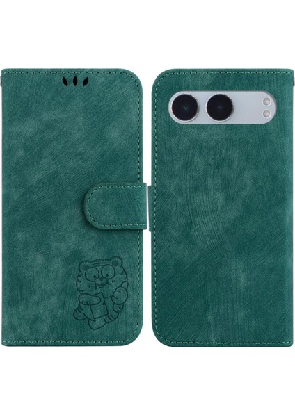 Oneplus Nord 4 Için Kılıf Kabartmalı Sevimli Kaplan Flip Folio Tutucu Kapak Kılıf (Yurt Dışından)