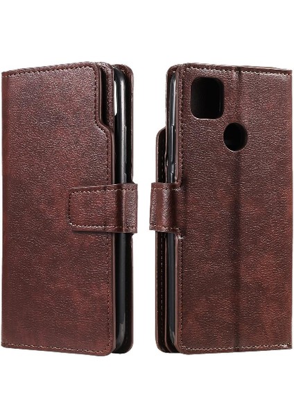 Xiaomi Redmi 9c 9 Kart Yuvaları Manyetik Kickstand Pu Deri Cüzdan (Yurt Dışından)