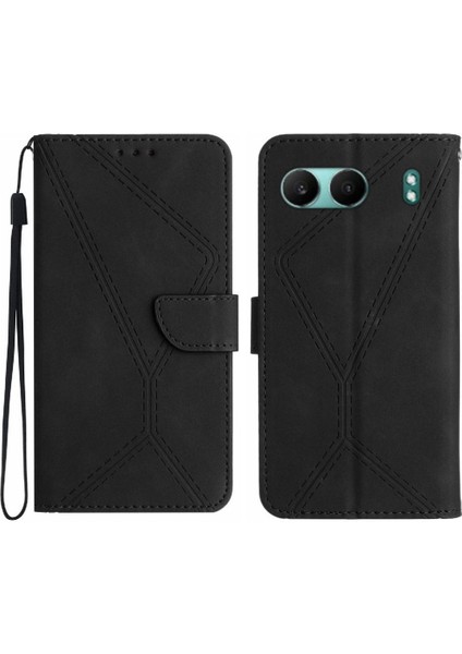 Oneplus Nord 4 5g Için Kılıf Yumuşak Pu Deri Deri Cüzdan Dikiş Yüksek (Yurt Dışından)