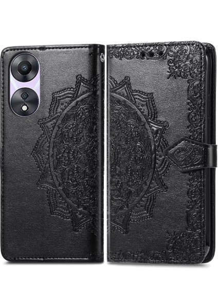 Oppo A58 5g Darbeye Dayanıklı Zarif Desen Basit Iş Çevirme Için Kılıf (Yurt Dışından)