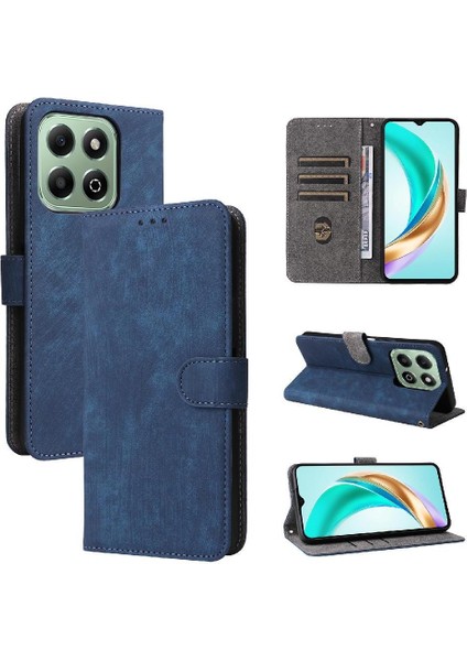 Onur X6B 4g Flip Folio Cüzdan Için Kılıf Manyetik Kapatma Rfıd Engelleme Pu (Yurt Dışından)