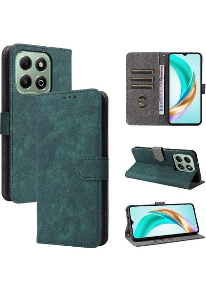 Onur X6B 4g Flip Folio Cüzdan Için Kılıf Manyetik Kapatma Rfıd Engelleme Pu (Yurt Dışından)