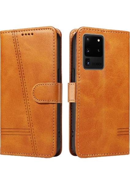 Samsung Galaxy S20 Ultra Cüzdan Telefon Kılıfı Için Kredi Kartı ile Filp Durumda (Yurt Dışından) modelleri